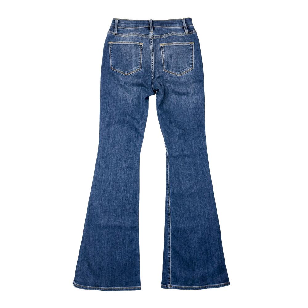 FRAME Le High Flare Jeans 28 Dublin Dark Wash High Rise 34" LHF865 - Picture 4 of 11